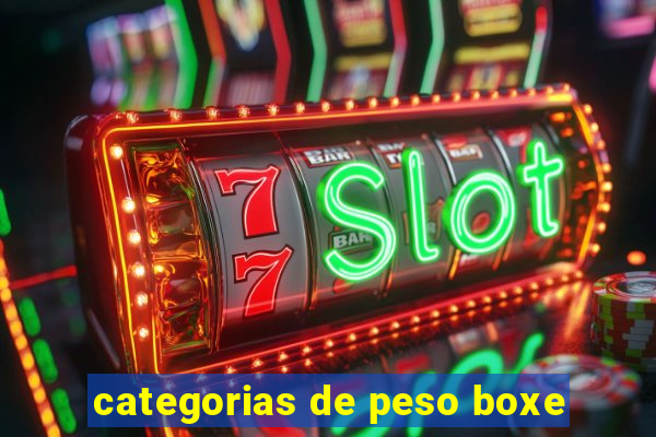 categorias de peso boxe